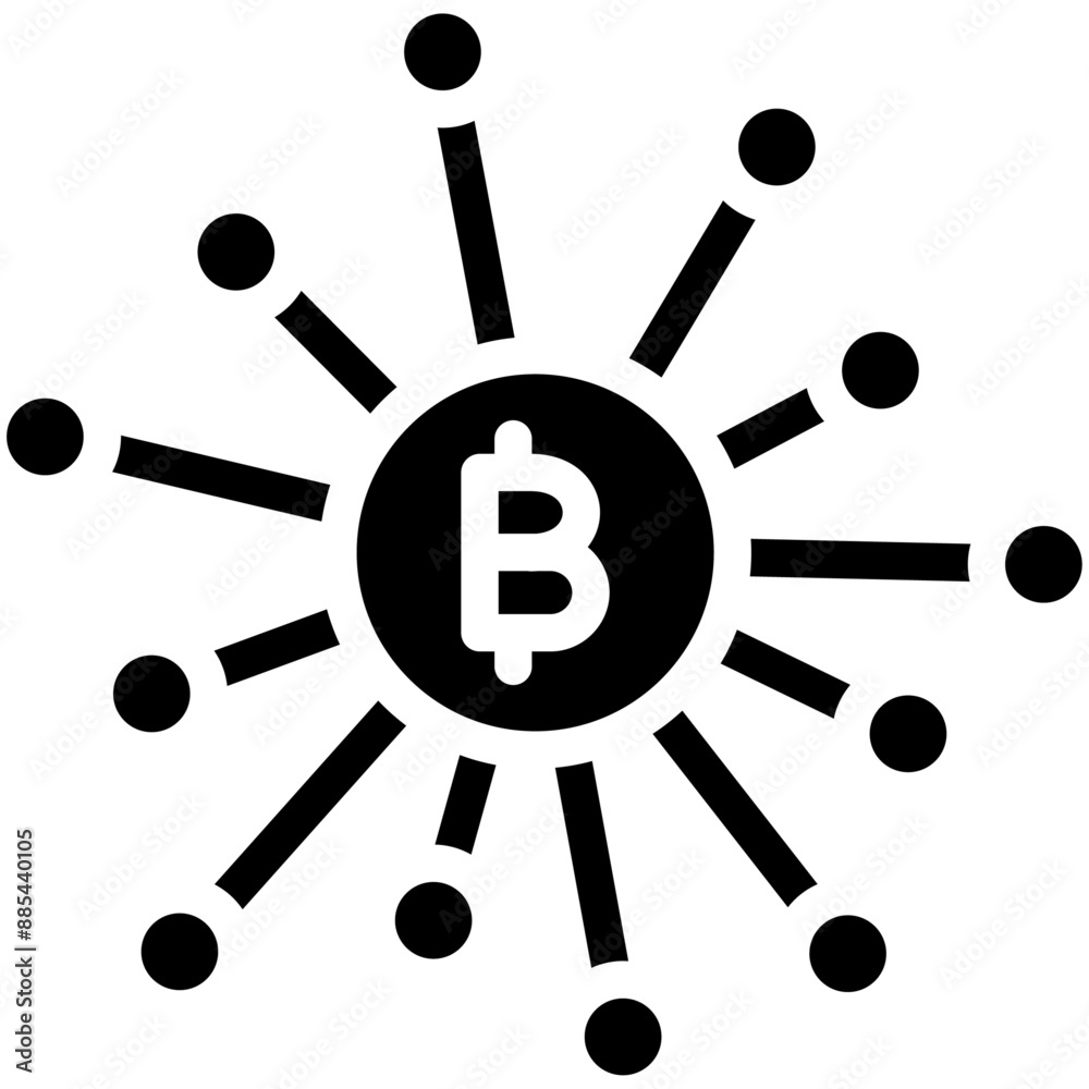 Decentralized Finance vector icon illustration of Cryptocurrency iconset.