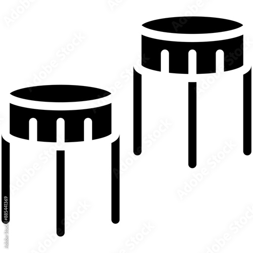 Swarm Robotics vector icon illustration of Robotics iconset.