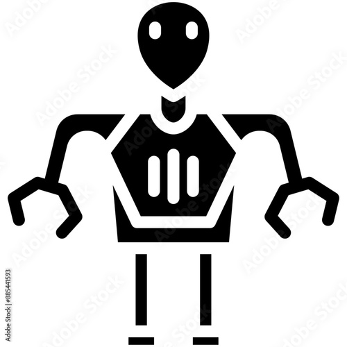 Science Fiction vector icon illustration of Robotics iconset.