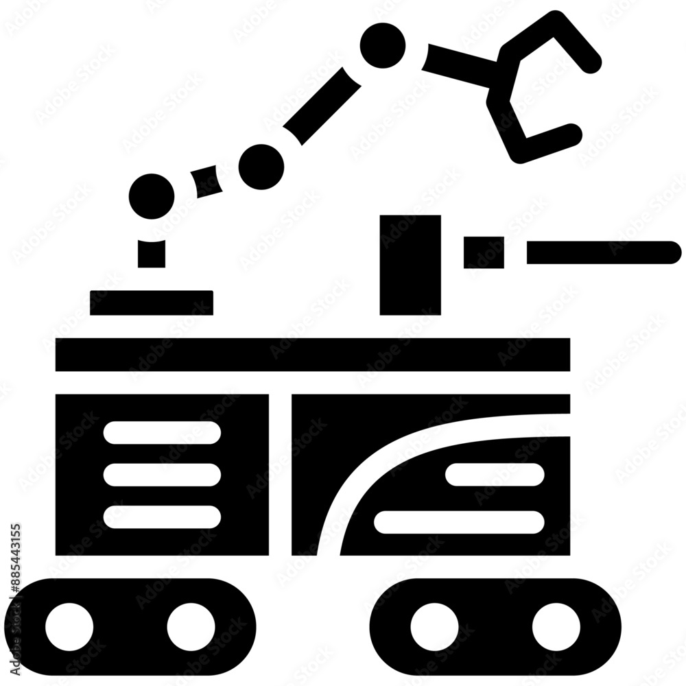 Military Robot vector icon illustration of Robotics iconset. Military Robot vector icon illustration of Robotics iconset.