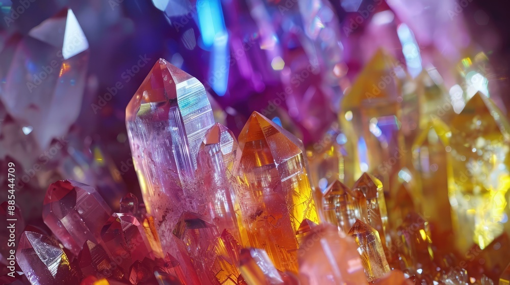 Time-lapse of crystal formation