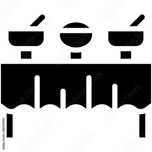 Buffet vector icon illustration of Catering iconset.