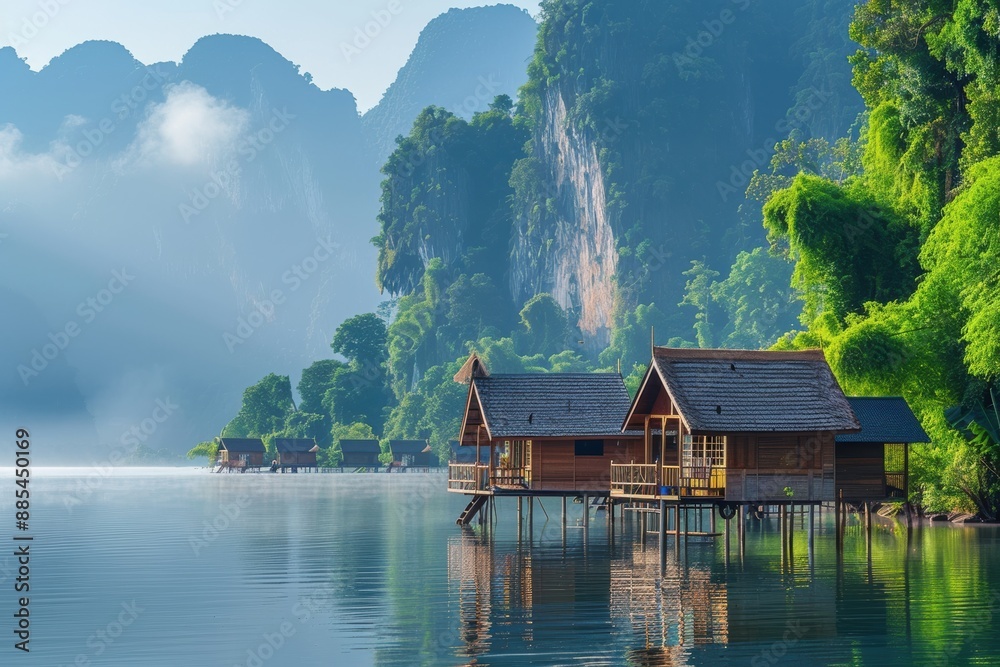 Naklejka premium Eco-tourism promotes sustainable travel and nature conservation for a better world.