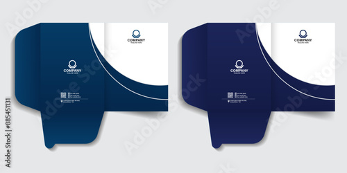Office folder, office document, file folder design template modern and creative file folder design. Business branding stationery design.