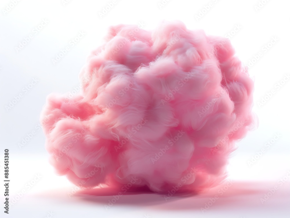 Abstract pink cloud-like shape against white background. Abstract pink cloud-like shape against white background.