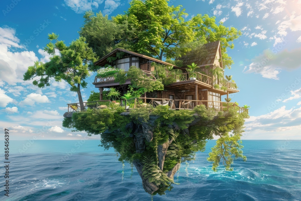Obraz premium Eco-tourism promotes sustainable travel and nature conservation for a better world.