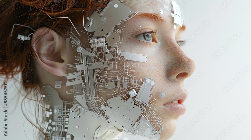 portrait of a person with a veil, Portrait of a AI woman with white background portrait of a person with a veil, Portrait of a AI woman with white background