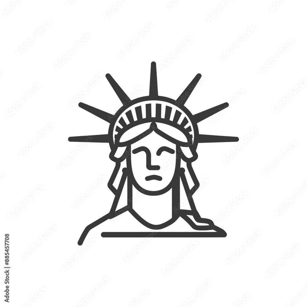 american minimalist line art icon logo symbol black color only american minimalist line art icon logo symbol black color only