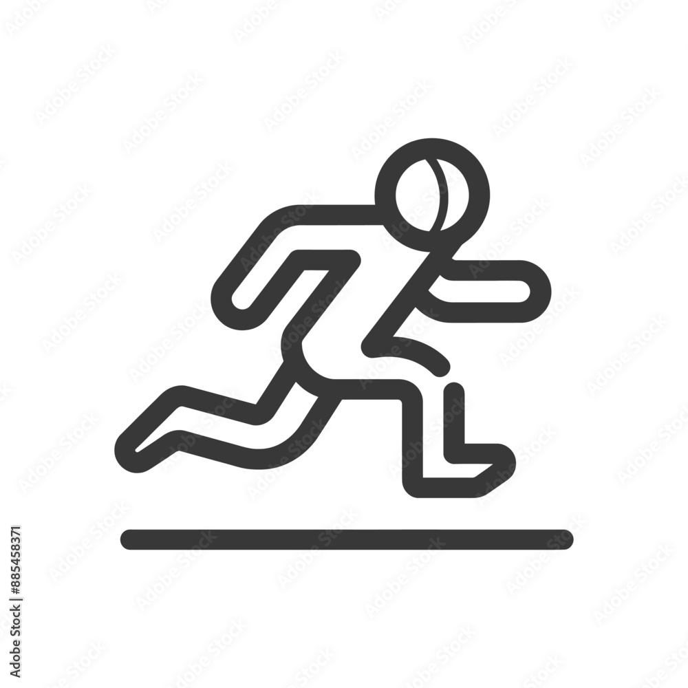 athletics minimalist line art icon logo symbol black color only athletics minimalist line art icon logo symbol black color only
