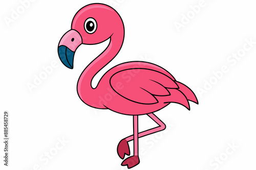 Flamingo Vector Art Illustration photo