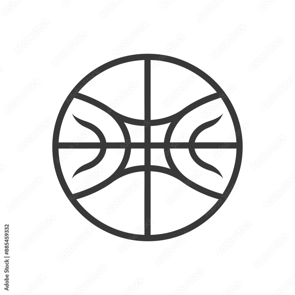 basketball minimalist line art icon logo symbol black color only basketball minimalist line art icon logo symbol black color only