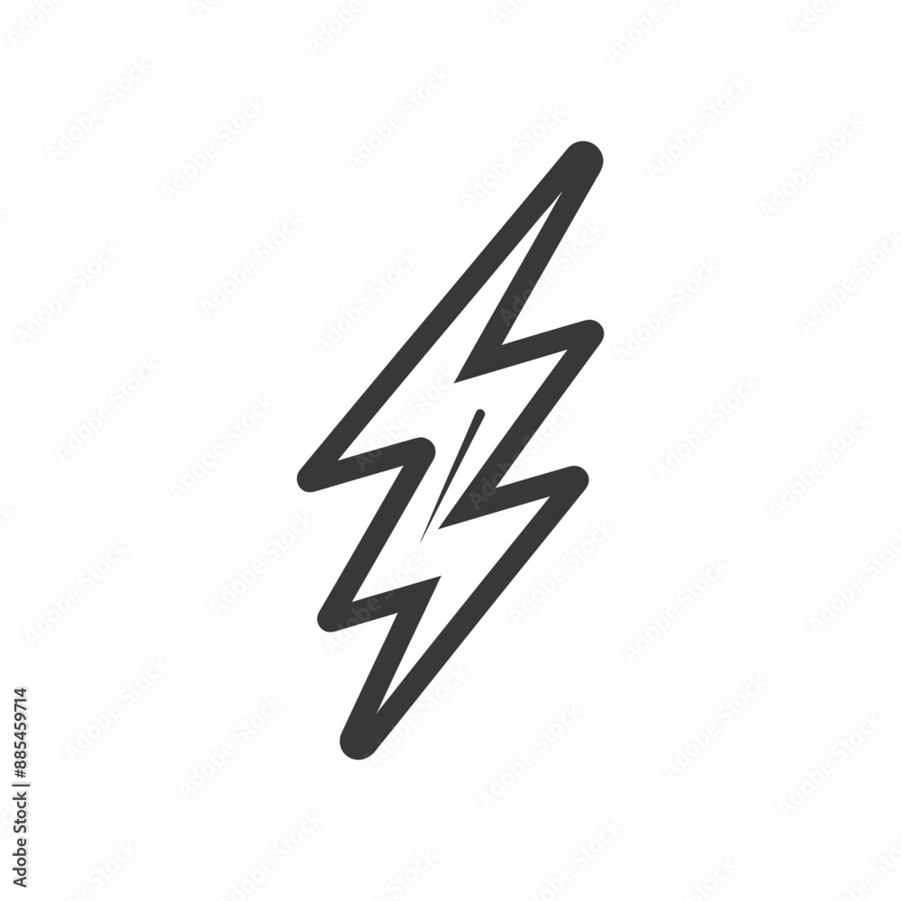 bolt minimalist line art icon logo symbol black color only bolt minimalist line art icon logo symbol black color only