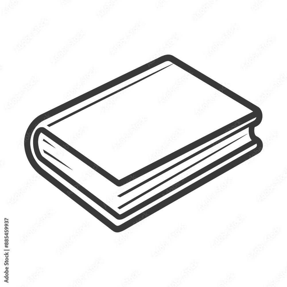 book minimalist line art icon logo symbol black color only book minimalist line art icon logo symbol black color only