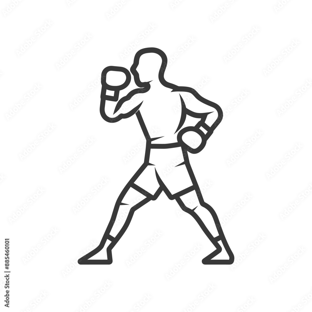 boxer minimalist line art icon logo symbol black color only boxer minimalist line art icon logo symbol black color only