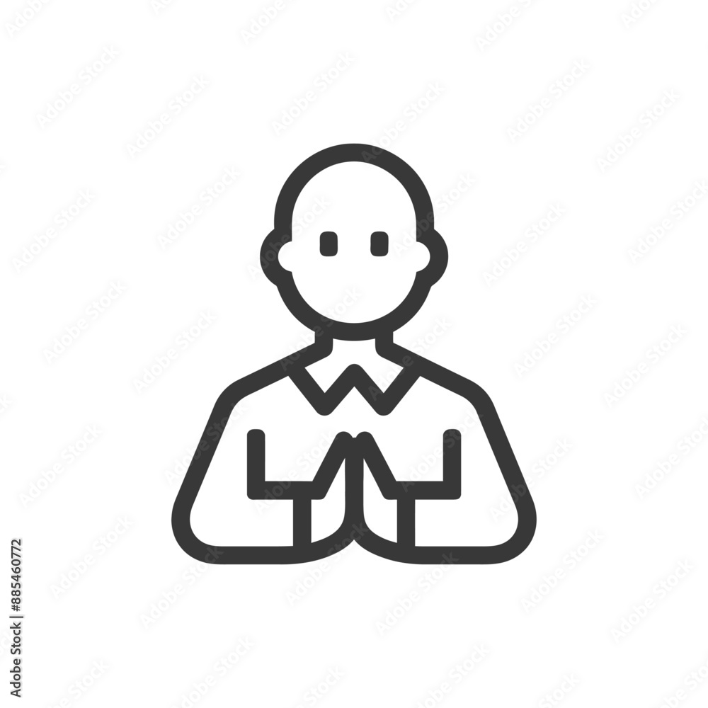 business minimalist line art icon logo symbol black color only