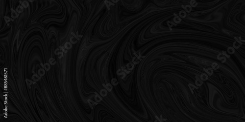 Abstract dark black liquid marble surfaces background design. ink backdrop with wavy pattern. modern background design with luxury cloth or liquid wave or wavy folds of grunge silk texture.	
