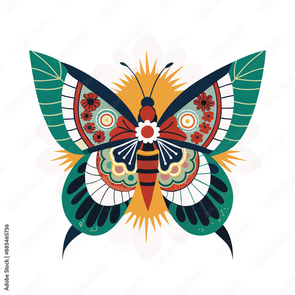 Fototapeta premium Beautiful wings, fluttering in air.