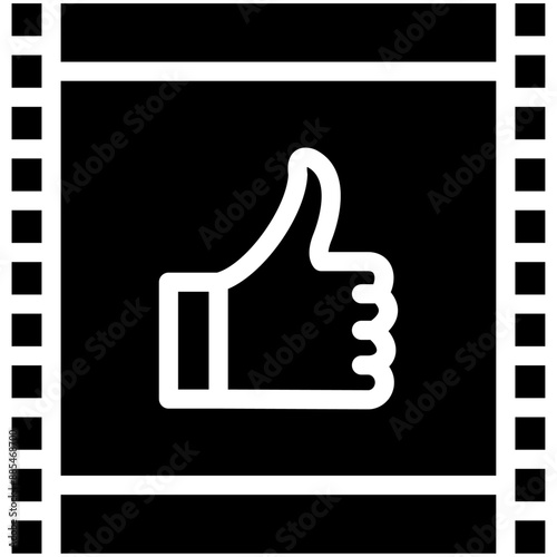 Feature Film vector icon illustration of Filmmaking iconset.