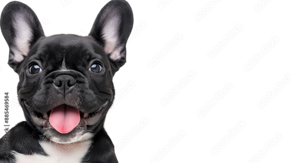Cute and Playful French Bulldog with Happy Expression - Ideal for Marketing and Design. Cute and Playful French Bulldog with Happy Expression - Ideal for Marketing and Design.