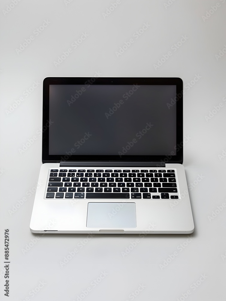 Laptop Computer on Plain White Background Laptop Computer on Plain White Background