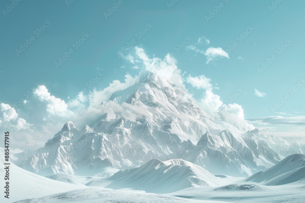 Obraz premium snow and mountain winter holiday