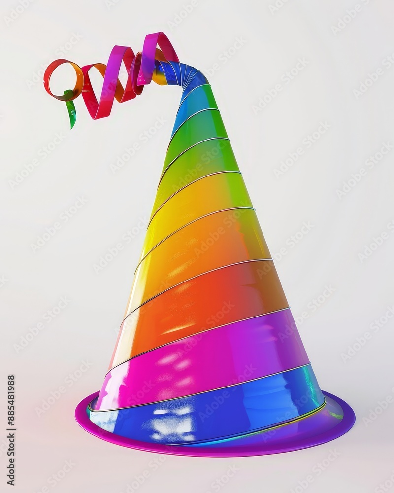 Experience the joy of a party hat in this exquisite 3D illustration, rendered in 4K with exceptional sharpness and clarity. Experience the joy of a party hat in this exquisite 3D illustration, rendered in 4K with exceptional sharpness and clarity.