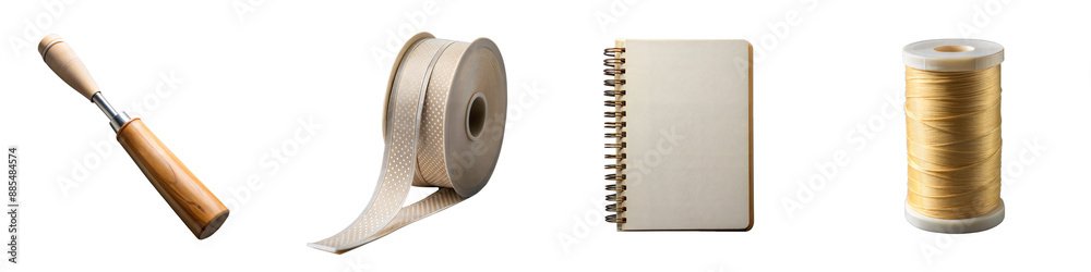 Crafting Tools Set with Ribbon Notebook and Thread Crafting Tools Set with Ribbon Notebook and Thread