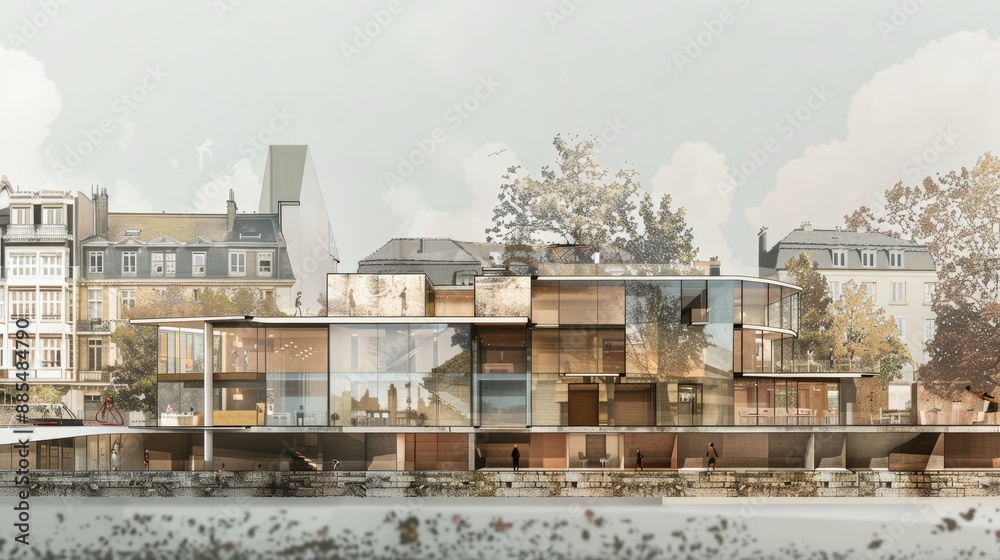Architectural integration of old and new structures