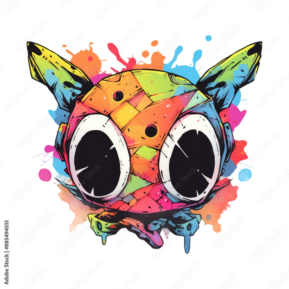 Obraz premium designs for screen printing, cool characters, cartoons, games, anime