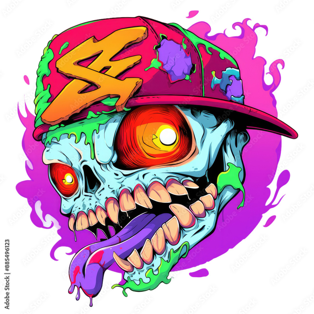 Fototapeta premium designs for screen printing, cool characters, cartoons, games, anime 