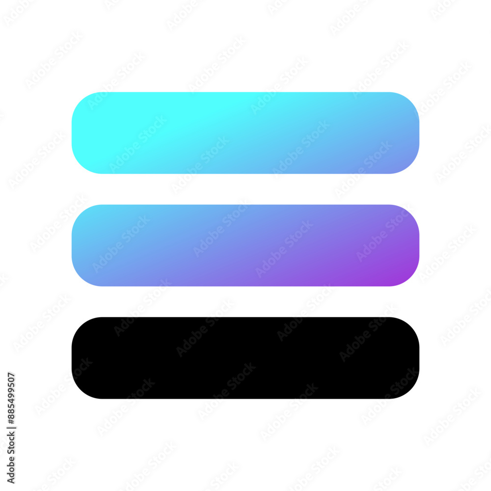 Editable vector row, list, menu icon. Part of a big icon set family. Perfect for web and app interfaces, presentations, infographics, etc Editable vector row, list, menu icon. Part of a big icon set family. Perfect for web and app interfaces, presentations, infographics, etc