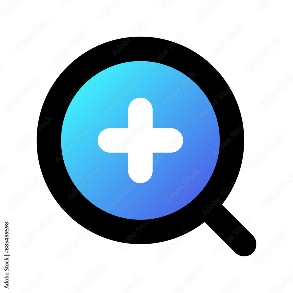 Fototapeta premium Editable vector zoom in icon. Part of a big icon set family. Perfect for web and app interfaces, presentations, infographics, etc