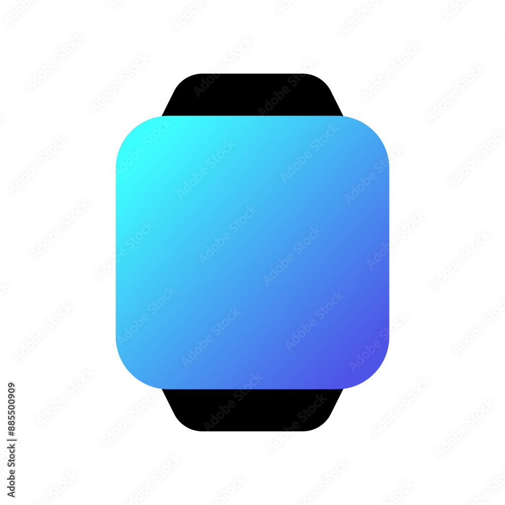 Editable vector blank square smartwatch screen icon. Part of a big icon set family. Perfect for web and app interfaces, presentations, infographics, etc