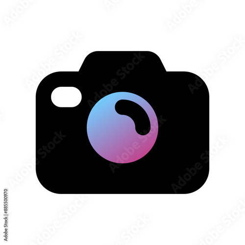 Editable vector photo digital camera icon. Part of a big icon set family. Perfect for web and app interfaces, presentations, infographics, etc