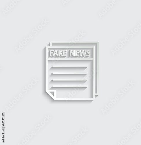 fake icon vector fake news  information sign