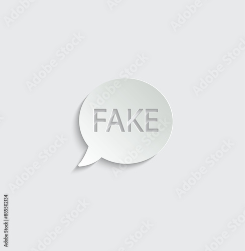 fake icon vector fake news  information sign