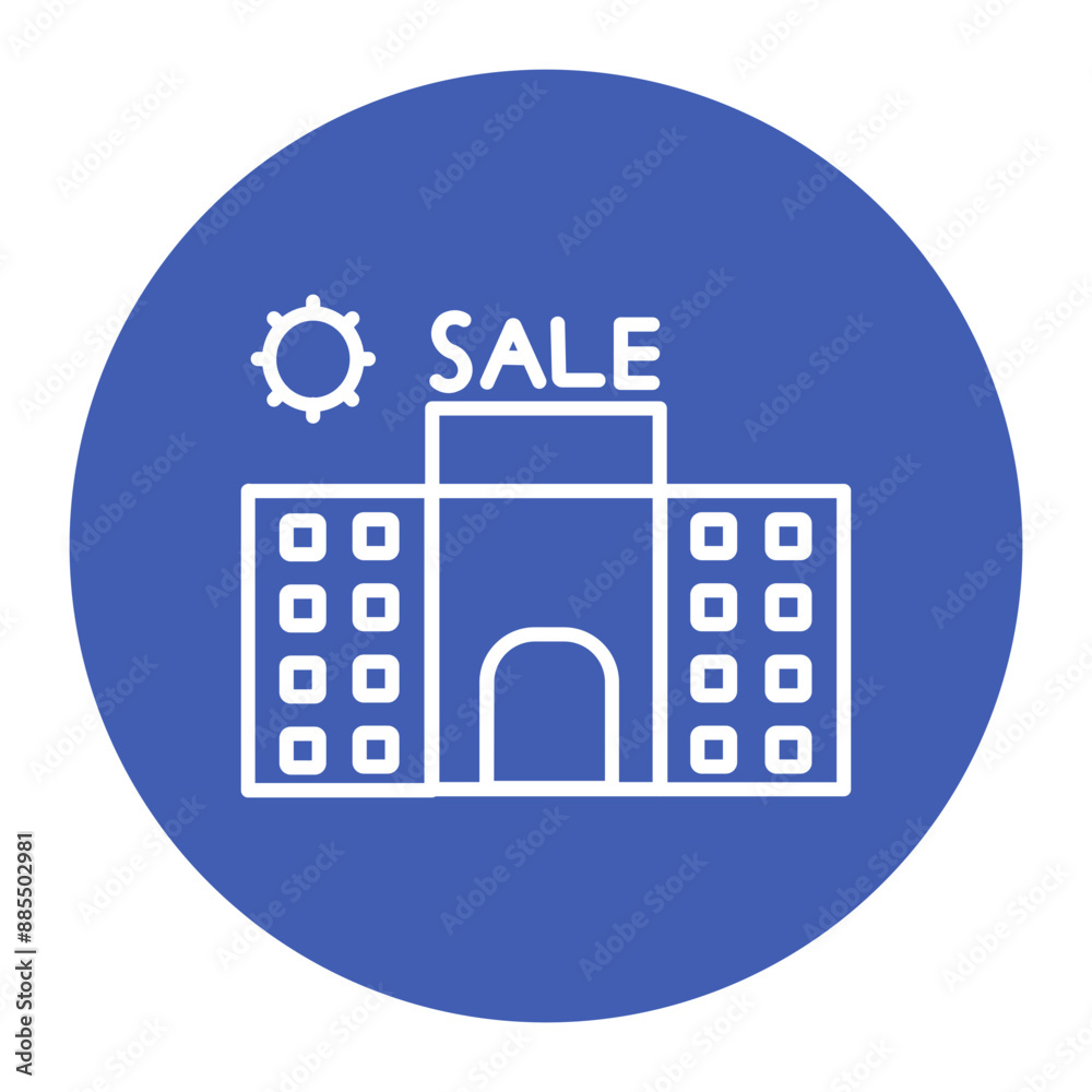 Office For Sale Icon Office For Sale Icon