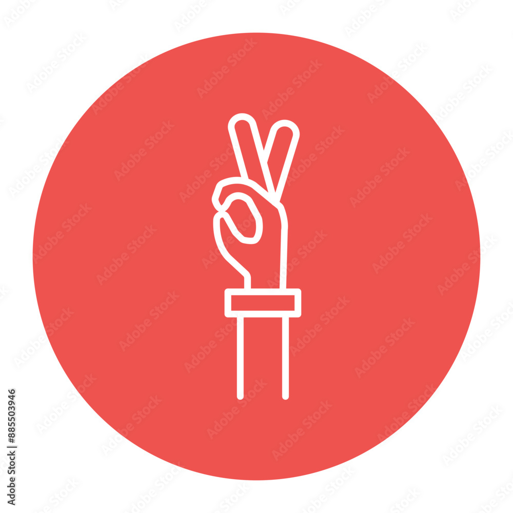 Obraz premium Okay Hand Sign Icon