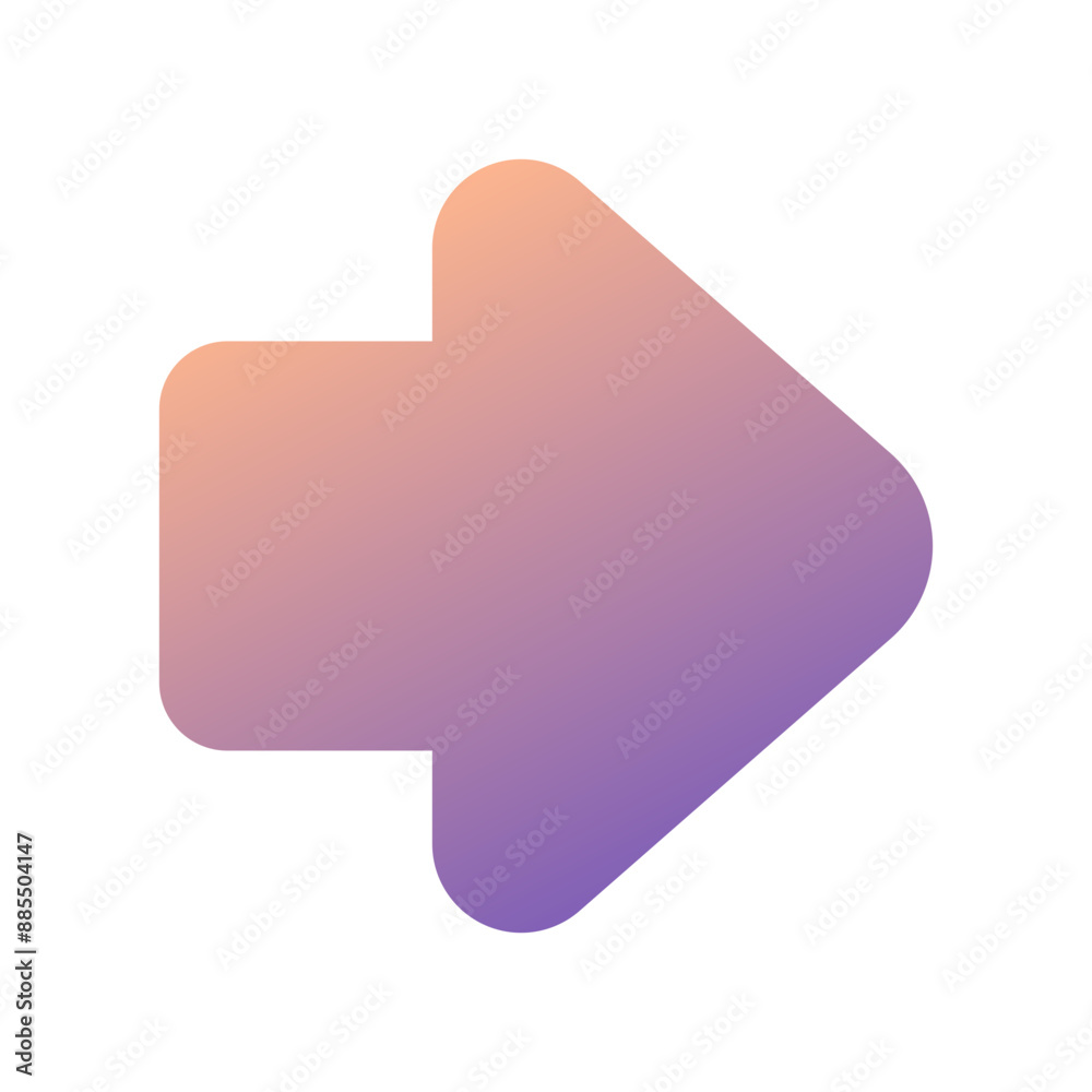 Editable vector forward arrow icon. Part of a big icon set family. Perfect for web and app interfaces, presentations, infographics, etc