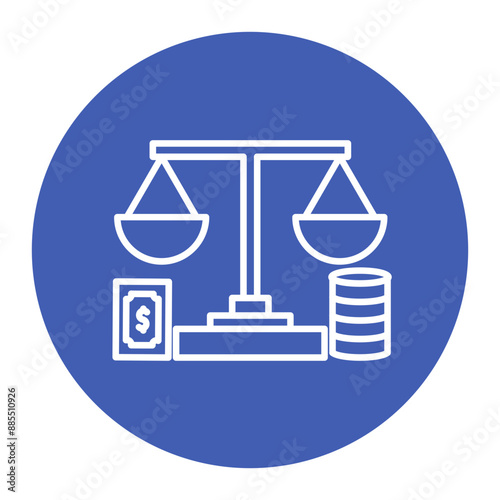 Fraudulent Scales of Justice Icon