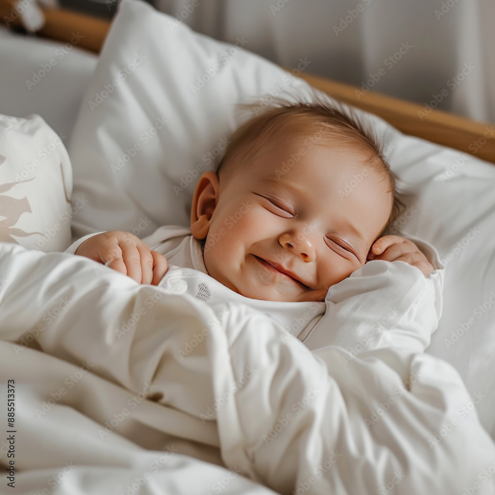 cute little baby laying on bed at home cute little baby laying on bed at home