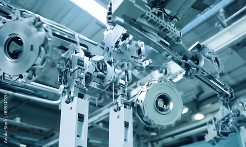 Wallpaper Mural Automated machinery in a high-tech industrial setting with mechanical components

 Torontodigital.ca