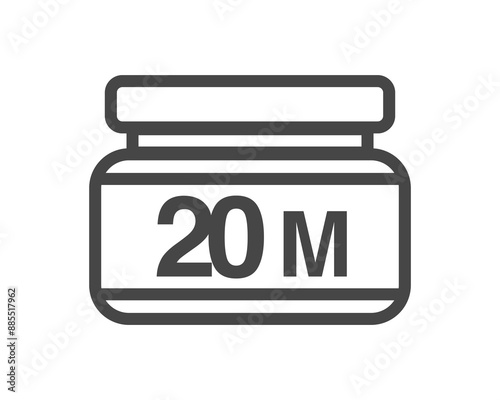 Vector icons of beauty, cosmetics and care with expiration date, validity. Bottle, jar, shower gel, face cream, body lotion, spray, ointment, paste.