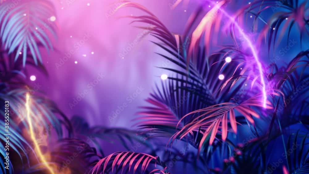 tropical leaves greenery with colorful leaves over black bsckground tropical leaves greenery with colorful leaves over black bsckground