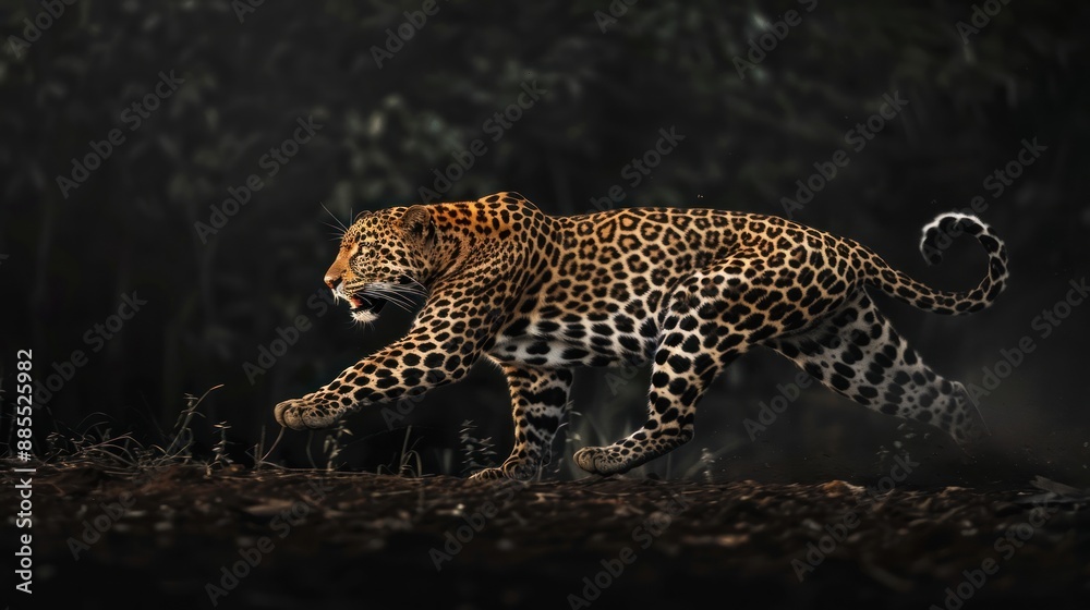 Fototapeta premium leopard, large predatory animal