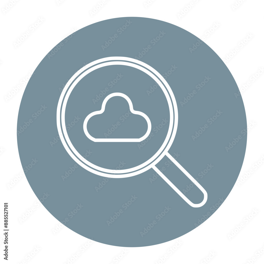 Cloud Search Icon Cloud Search Icon