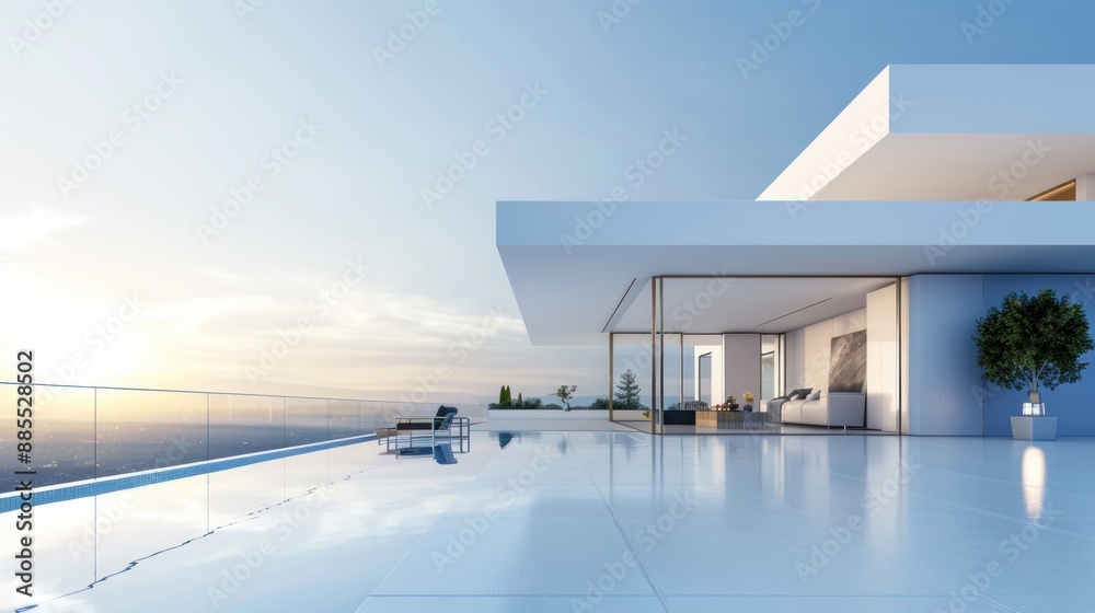 Modern house with swimming pool Modern house with swimming pool