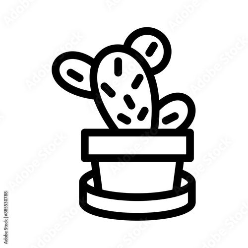 Cactus icons and symbols set in a 64px artboard size framework,
and Cactus symbols arranged in outline and glyph