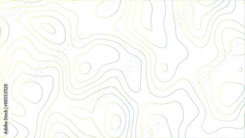 Topographic gradient line map. Abstract circle lines background. Abstract blank detailed topographic contour map. Background of the topographic map. Line topography map contour background