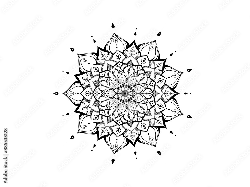 Mandala design for background or backdrop. Mandala design for background or backdrop.